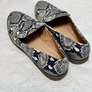 Madewell Leather Snakeprint Shoes Size 7